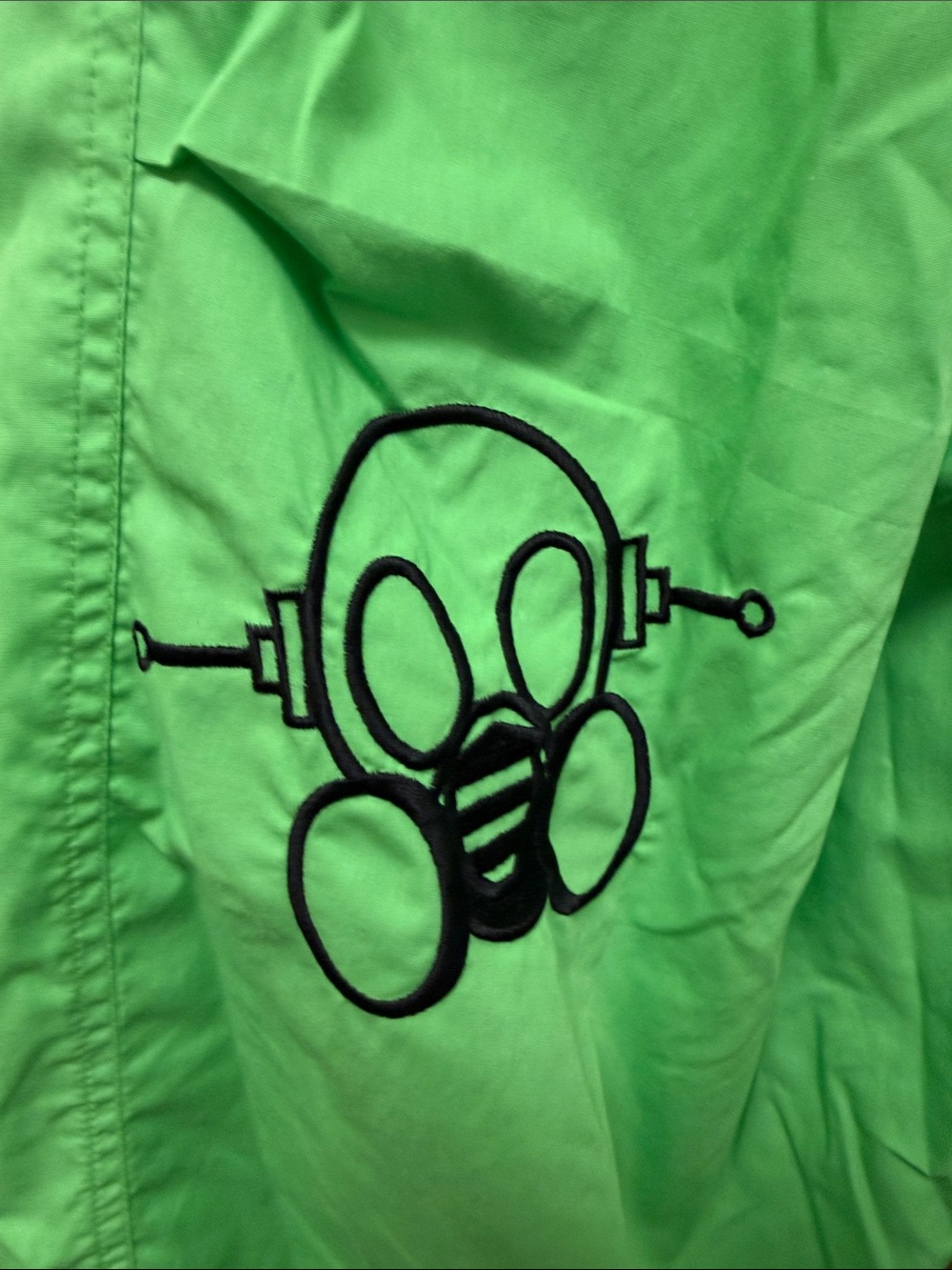 Ghast Neon Green Raver Cargo Pants with Graphic Label - Picture 5 of 9